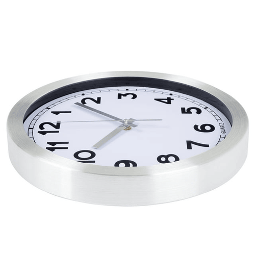 Everyday Home 12 Inch Brushed Aluminum Wall Clock EasyOptionXY LLC
