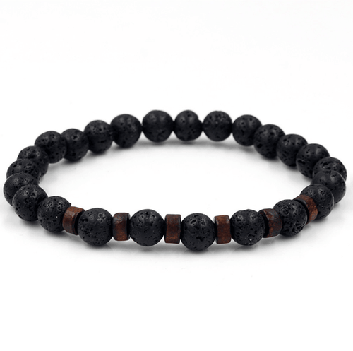 Epic Legendary Volcanic Stone Bracelet For Men And Women Lava Stone Stretch Yoga Bead Bracelet