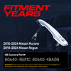 Exterior Door Handle Chrome Replacement for Nissan Murano (2015-2024), Rogue (2014-2024) OE Part # 80640-4BA1C, 80640-4BA0B | Front Left Driver Side w/ Keyhole