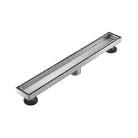 Linear Shower Drain 36" Comes with Tiled Stealth and 304 Stainless Steel Brushed Polished 2 in 1 Panels, Tile Insert Shower Drain, Equipped with Adjustableft,Hair Filters
