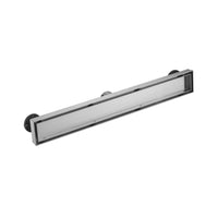 Linear Shower Drain 24" Comes with Tiled Stealth and 304 Stainless Steel Brushed Polished 2 in 1 Panels, Tile Insert Shower Drain, Equipped with Adjustableft,Hair Filters