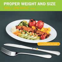 30 Pieces Silverware Set, Stainless Steel Flatware Cutlery Set for 6, Fancy Tableware Eating Utensils for Home Kitchen Restaurant Hotel, Mirror Polish, Dishwasher Safe by Kosbon EasyOptionXY LLC