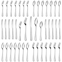 30 Pieces Silverware Set, Stainless Steel Flatware Cutlery Set for 6, Fancy Tableware Eating Utensils for Home Kitchen Restaurant Hotel, Mirror Polish, Dishwasher Safe by Kosbon EasyOptionXY LLC