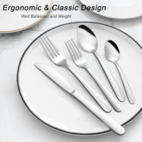 60 Pieces Silverware Set, Hunnycook Stainless Steel Modern Flatware Cutlery Set Service for 12, Durable Tableware Set for Home Kitchen Restaurant, Mirror Polished, Dishwasher Safe EasyOptionXY LLC