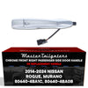Exterior Door Handle Chrome Replacement for Nissan Murano (2015-2024), Rogue (2014-2024) OE Part # 80640-4BA1C, 80640-4BA0B | Front Right Passenger Side w/o Keyhole