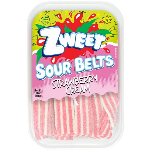 Sour Strawberry Creamsicle Belts | Zweet | 10 oz (3 pack)