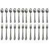 24 Pieces Stainless Steel Forks And Spoons Flatware Tableware Set Kitchen EasyOptionXY LLC