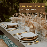 IFCOW Silverware Sets, 30Pcs Stainless Steel Flatware Set, Utensils Set Service for 6, Tableware Cutlery Set for Home Restaurant, Knives Forks Spoons, Gold EasyOptionXY LLC