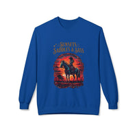 Sunsets Saddles and Sass Softstyle Fleece Crewneck Sweatshirt