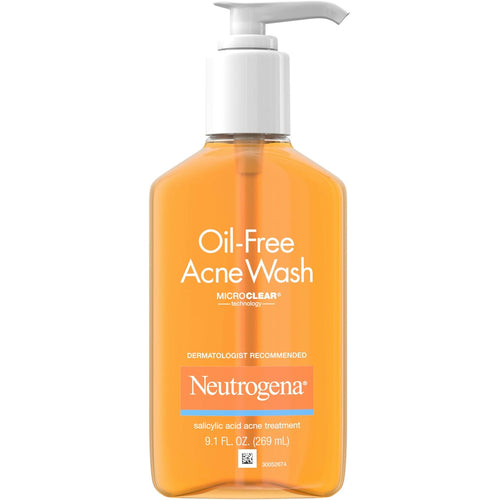Neutrogena Oil-Free Salicylic Acid Acne Fighting Face Wash - 9.1 Fl Oz