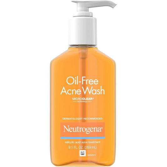 Neutrogena Oil-Free Salicylic Acid Acne Fighting Face Wash - 9.1 Fl Oz