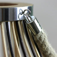 9.25" Rustic Chic Pear Shaped Rattan Candle Holder Lantern with Jute Handle EasyOptionXY LLC