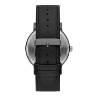 George Men's Watch: Gunmetal Tone Case, Black Easy Read Dial, Black Vegan Leather Band (FMDOGE046) EasyOptionXY LLC