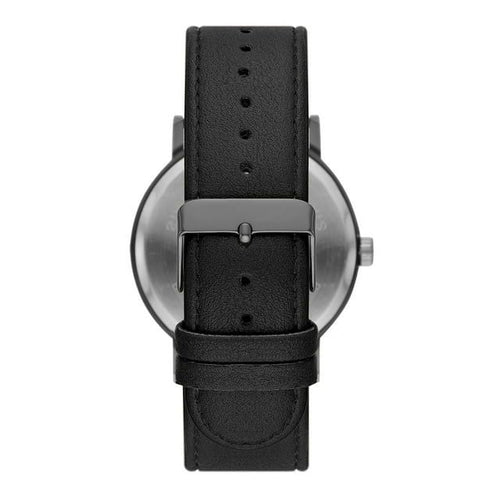 George Men's Watch: Gunmetal Tone Case, Black Easy Read Dial, Black Vegan Leather Band (FMDOGE046) EasyOptionXY LLC