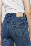 Two Shots High Rise Straight Crop Jeans HJ013
