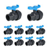 10 Pcs 3/4" PVC True Union Ball Valve SCH 40/80