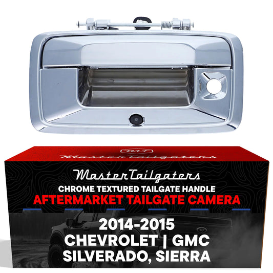 Chevrolet Silverado / GMC Sierra (2014-2015) Chrome Replacement Tailgate Handle with Backup Camera