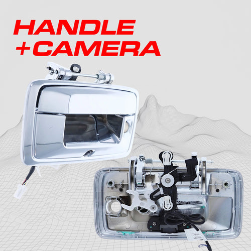 Chevrolet Silverado / GMC Sierra (2014-2015) Chrome Replacement Tailgate Handle with Backup Camera