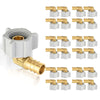 30 Pcs PEX-B Crimp 1/2" PEX X 1/2" Female NPT Swivel Elbow (Lead Free)