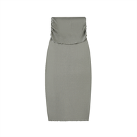 Dyed Washed Straight Hip-Hugging Slim Skirt