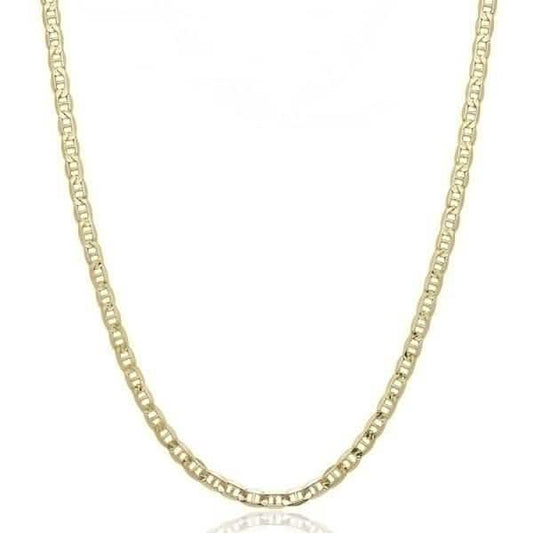 10K Solid Yellow Gold 2.5mm Marina Chain - Assorted Sizes