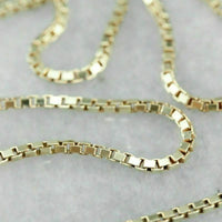 10K Solid Yellow Gold Box Chain
