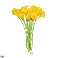 10Pcs High Quality Real Touch Calla Lily Artificial Flowers Bouquet For Wedding Bridal Home Kitchen Table Flower Decoration Home Decor