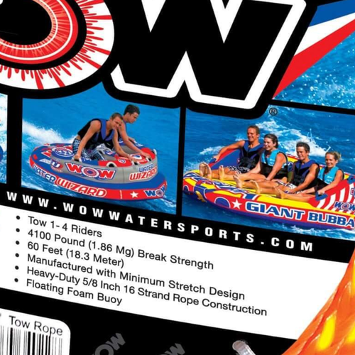 WOW Sports 4K 60' Tow Rope (11-3010) Jupiter Gear
