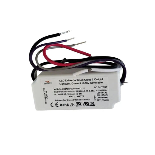 110-277V AC - 15V to 24V DC | 12W LED Driver Dimmer