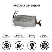 110-277V AC - 30V to 42V DC | 12W LED Driver LED Dimmer