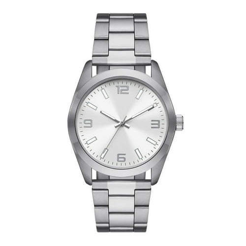 George Men's Watch: Silver Tone Case, Silver Dial, Silver Tone 3 Link Bracelet (FMDOGE045) EasyOptionXY LLC