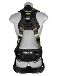 Frontline 110CTB-CF Camouflage Full Body Harness with Aluminum Hardware and Suspension Trauma Straps M/L
