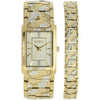 Elgin Adult Male Analog Watch and Bracelet Set in Gold Bark Pattern (FG16001GTST) EasyOptionXY LLC