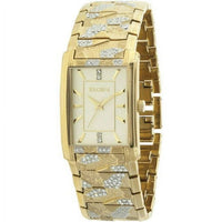Elgin Adult Male Analog Watch and Bracelet Set in Gold Bark Pattern (FG16001GTST) EasyOptionXY LLC