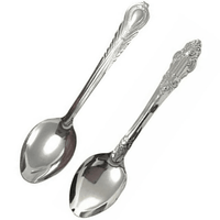 6 Pc Stainless Steel Dinner Spoons Flatware Set Silverware Cutlery Soup Utensil EasyOptionXY LLC