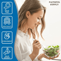 Faithful Supply 50 Ct Disposable Plastic Cutlery Set - Perfect for All Occasions EasyOptionXY LLC