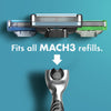 Gillette Mach3 Mens Razor Handle and 2 Blade Refills EasyOptionXY LLC