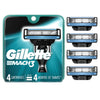 Gillette Mach3 Men's Razor Blades; 4 Blade Refills EasyOptionXY LLC