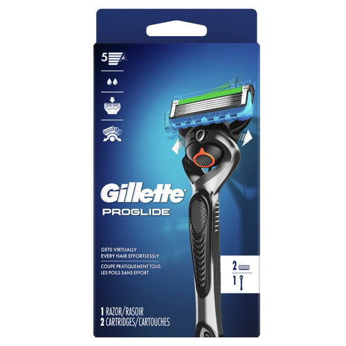 Gillette ProGlide Men's Razor Handle + 2 Blade Refills EasyOptionXY LLC