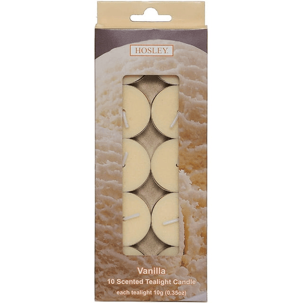 Hosley 120 Pk. Pressed Vanilla Scented Tealight Candles EasyOptionXY LLC