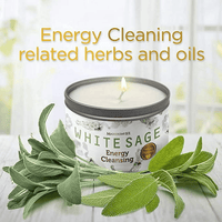 Magnificent 101 White Sage 6oz Natural Soy Aromatherapy Energy Cleansing Intention Candle EasyOptionXY LLC