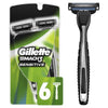 Gillette Mach3 Sensitive Men's Disposable Razors; 6 Count EasyOptionXY LLC