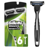 Gillette Mach3 Sensitive Men's Disposable Razors; 6 Count EasyOptionXY LLC