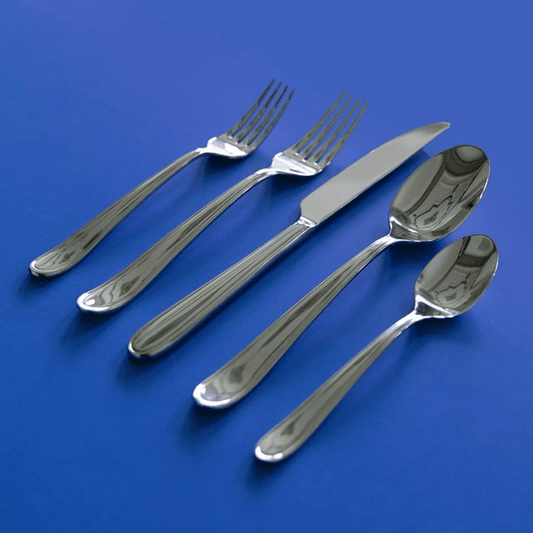 Gourmet Settings Melody 20pc Flatware Set, 18/0 Stainless Steel, Service for 4 EasyOptionXY LLC