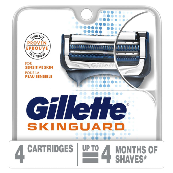 Gillette SkinGuard Men's Razor Blades; 4 Blade Refills EasyOptionXY LLC