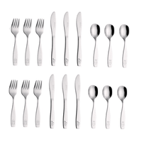 Exzact Children Flatware 18pcs Stainless Steel Kid Silverware EasyOptionXY LLC