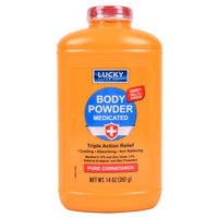 Lucky Super Soft Medicated Body Powder – 14 oz (397 g) – Talc-Free