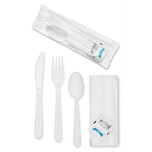 Faithful Supply White Plastic Silverware Sets 250 Ct - Perfect for All Occasions EasyOptionXY LLC