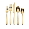 Hampton Forge Skandia Clearview Satin 20 Piece Flatware Set (Gold) - Stainless Steel EasyOptionXY LLC