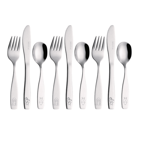 Exzact Children Flatware 9pcs Set - Silverware Stainless Steel EasyOptionXY LLC